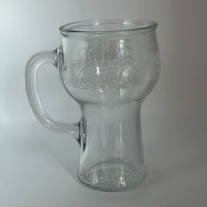 Clear Glass Vintage Pepsi Cola Mug